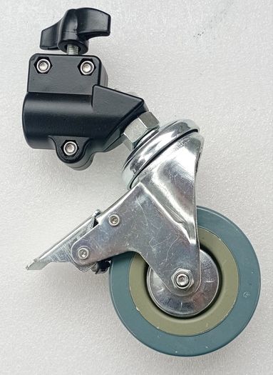 Set of 3 swivel wheels with brakes for photo tripods and light stands