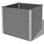 Garden Raised Bed WPC 100x100x91 cm Grey Image 8