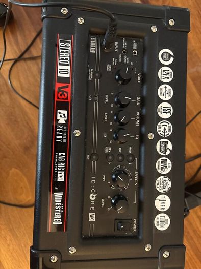 Electric guitar with amplifier