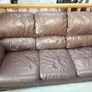FREE 3-Seater Leather Sofa & Armchair  FREE TO TAKE AWAY Image 4