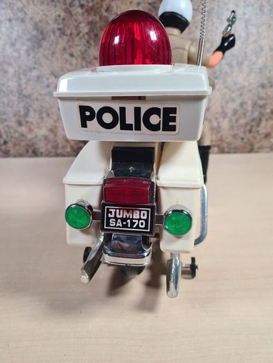 Vintage Son Ai Toys Motorcycle Police Jumbo Cycle Lights And Sounds 1984 Boxed Toy Collectable