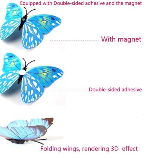Double wing Butterflies with magnet