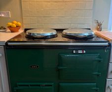 Aga gas fired in racing green