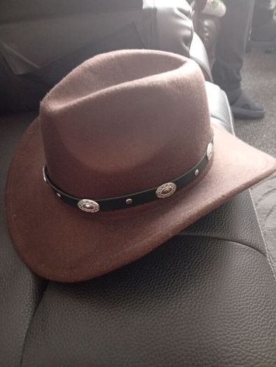 Cowboy Hats/ Brown and white and a light brown for sale .