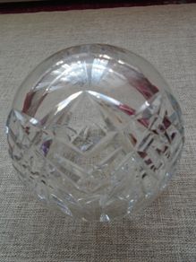 Cut glass ornament,Glass ball, Cut glass
