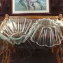 Pair of Fluted Glass Pyrex France Bowls Image 9