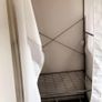 White fabric cover wardrobe in great condition, Light weight and handy to move Image 4