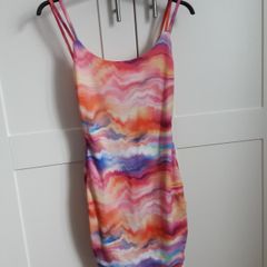 Bnwt Tie Die Double Strap Bodycon Dress Free Postage