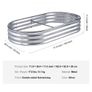 NEW SALE | Raised Garden Bed, 71.9 x 36.4 x 11 inch Galvanized Metal Planter Box, Outdoor Planting Boxes with Open Base, for Growing Flowers/Vegetables/Herbs in Backyard/Garden/Patio/Balcony, Silver Image 7