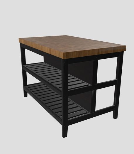 IKEA Vadholma Kitchen island with Rack
