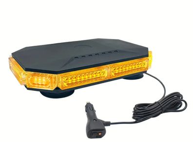 EINERCAR 76 LED Light Bar - Octagonal, High Brightness, Magnetic Mount, 12-24V Beacon