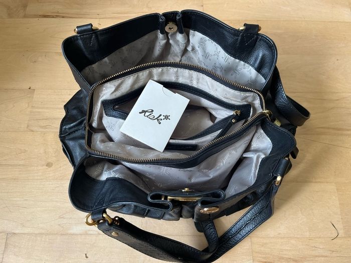 Risk London genuine leather handbag