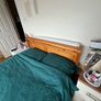 oak double bed Image 4