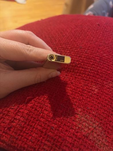 Vintage Japanese Lighter, Heavy gold tone, Original Presentation Case