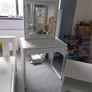 Single bedroom set. Including bed, desk / dressing table with chair,  bedside locker / mirrored cabinet Image 2