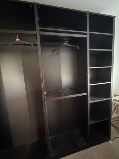 3 Ikea Pax wardrobes