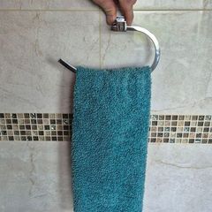 Chrome towel holder