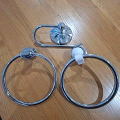 Towel holders and toilet roll holder