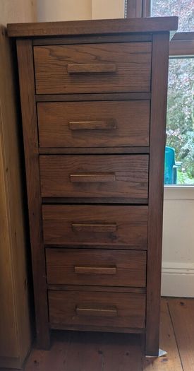 Tall boy 6 drawers