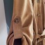 Camel suede safari style jacket Sz L (Fit 12-14UK) Image 2