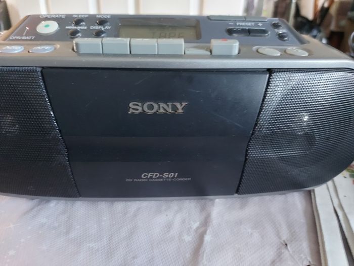 SONY CD, Radio, Cassette-Corder, Model No. CFD-S01, everything working great and in like new condition