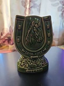 Vintage Irish Good Luck Pottery