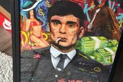 Peaky blinders graffiti canvas 50x70 framed.