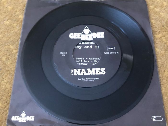 The Names - Too Cool To Dance (1980) 7"