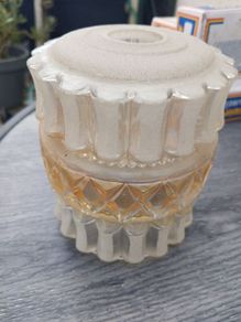 Vintage Molded Glass Lamp Shade