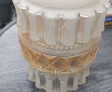 Vintage Molded Glass Lamp Shade