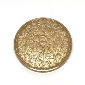 Vintage bronze 25th coronation anniversary medal