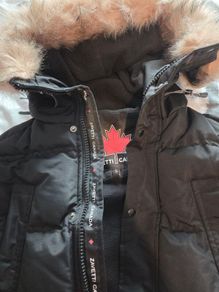 Boys Zavetti Canada Puffer Winter Jacket- Size S (8-9 years)