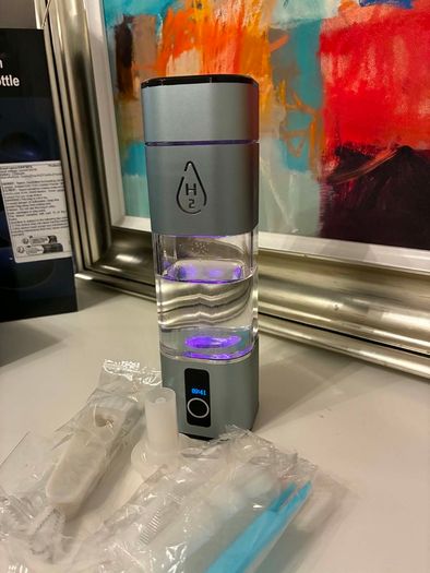 High-Concentration Hydrogen Water Bottle Generator (3000-6000 PPB) + Inhaler Kit
