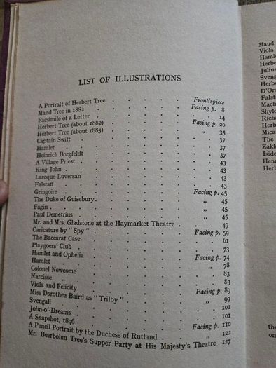 Herbert Beerbohm Tree. Some Memories Of Him And Of His Art Collected By Max Beerbohm. Hardback Second Edition With 57 Illustrations.  In Good Condition   See Photos For Same.
