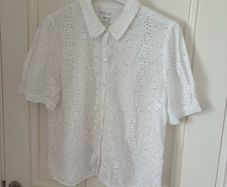 Two-piece cotton top & skirt