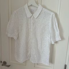 Two-piece cotton top & skirt