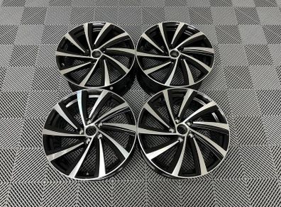 18 19" Skoda Perseus Style Alloy Wheels Octavia Scout Superb Karoq Kodiaq Enyaq A3 Vw Golf 5x112