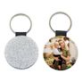 Personalised with Photos Glitter Keyrings round and heart shape Image 7
