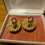 Vintage Clip On Golden Tone Earrings Image 5