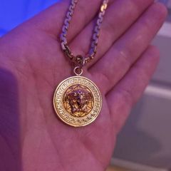 Versace Medusa Pendant Necklace Metal