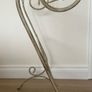 Ornate White Gold Towel Stand Clothes Rail Image 3