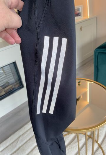 Ladies Black Adidas 7/8 Running Leggings