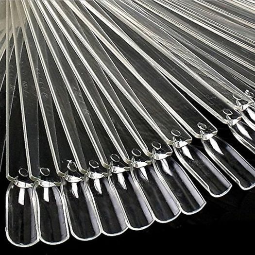 NEW SALE | Colour Display Tips, Clear Nail Swatch Sticks, Salon Nail Display Tips, Nail Samples Stickers for Nail Art Design Nail Practice | Fan Shape, with Metal Ring, Pack of 50