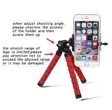 Phone/Camera Octopus Tripod Stand Red