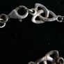 Vintage 925 Sterling Silver Genuine Amber Stone Celtic Trinity Knot Triquetra Triskelion Trikele Bracelet length 7,5" - 8,7g Image 9