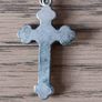 Antique Silver Plated Cruxifix Image 2