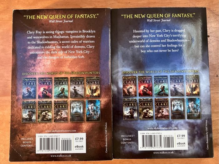 The Mortal Instruments, City Of Bones & City Of Ashes by Cassandra Clare