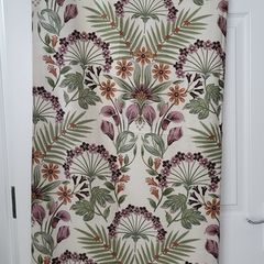 Floral curtains