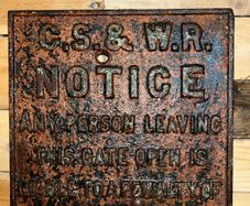 Authentic Pre- 1920 Irish Railway Sign