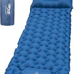 Sleeping Pad - Ultralight Inflatable Sleeping Mat with Built-in Foot Pump, Durable Compact Waterproof Camping Air Mattress for Camping, Backpacking, Hiking, Tent Trap Traveling